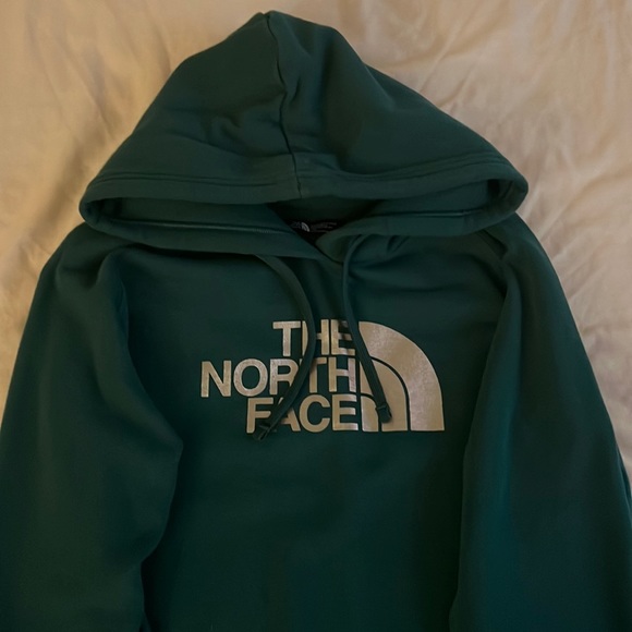 The North Face Sweaters - Dark Green Drawstring Northface Hoodie
